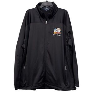 NCAA Final Four Atlanta Vantage Full Zip Jacket Black Mens 2X Fleece Lined
